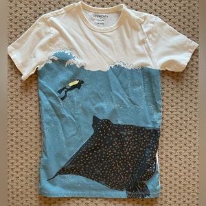 Crewcuts Short Sleeve Scuba Ray Tee, Size XL 12-14
